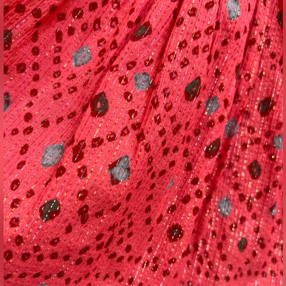 Ulla Johnson Arisa Mini Dress in Hibiscus, Silk Chiffon, Crossover neckline 10 - Picture 7 of 16